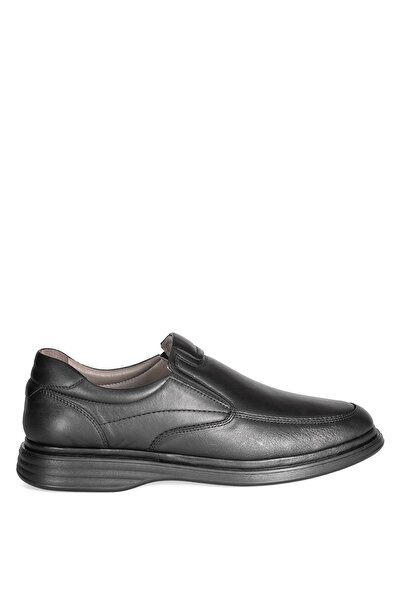 SOLMAZ Dimport 208L Black Genuine Leather Men's Shoes
