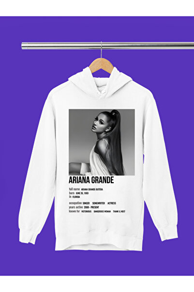 MAGORS Hanorac pentru copii cu glugă, cu imprimeu Ariana Grande, de calitate ...