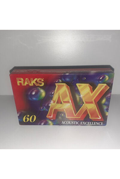 Raks AX 60 Boş Kaset (Jelatininde Sıfır Orjnal donem kadet )