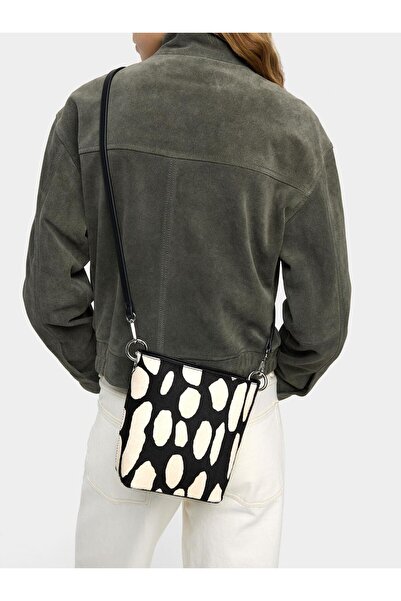 PARFOIS Hayvan Desenli Deri Omuz Çantası