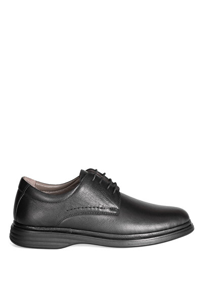 SOLMAZ Dimport 405 Black Genuine Leather Men's Shoes