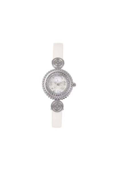 Louis Nice Women's Leather Watch in White