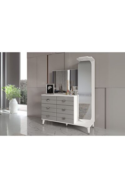 Doressa Home Assen Grey Boy Aynalı Şifonyer