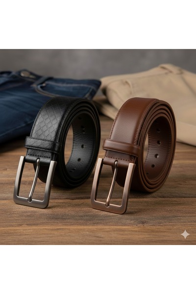 Şadoğlu Tekstil Erkek Suni Deri Kemer (1 Adet)