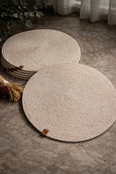 Naspar 6 Pieces of Light Mink Supla 35cm/ American Placemats for Food Service