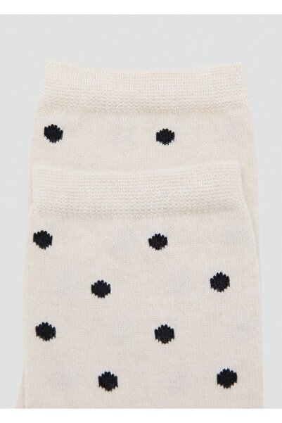 MANGO Woman Puantiye desenli çoraplar