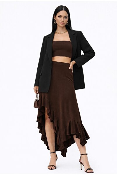 SHEBARA FIRFIR DETAYLI RELAXED SANDY ETEK