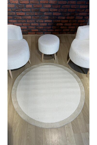 LILYUM LİLLY SİSAL YUVARLAK HALI, KREM-BEJ SİSAL HALI