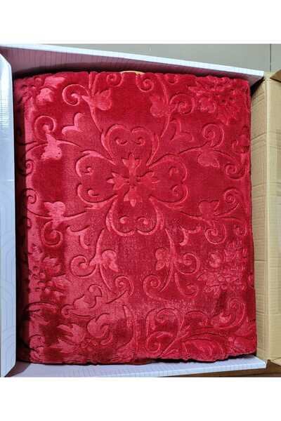 Merinos بطانية إليجانس مزدوجة - أحمر كلاريت