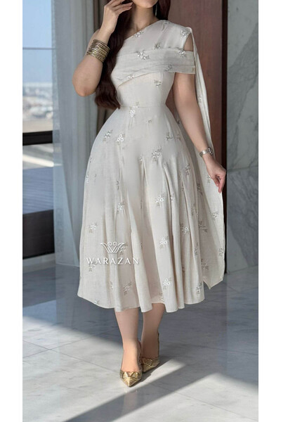 Warazan Midi dress with sleeve design