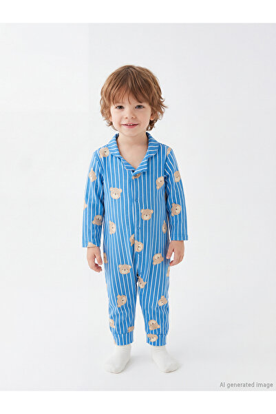 LC Waikiki Shining Store'dan Işıltılı Seçimler Gömlek Roba Yaka Ayıcık Baskıl...