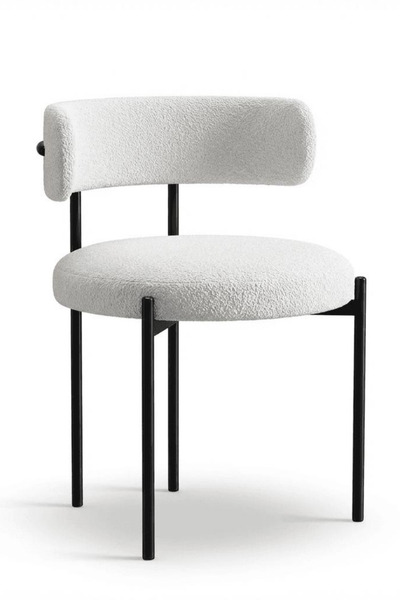 Desire Стол Теди, Първокласна Метална Рамка, Стилен, Висококачествена Плат, Е...