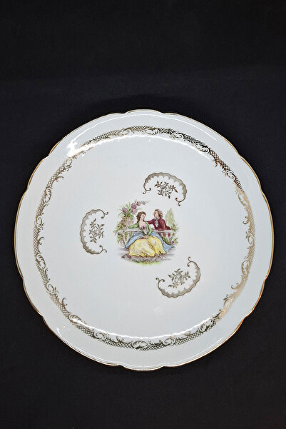 LIMOGES French Porcelain Vintage Serving Plate 26 cm