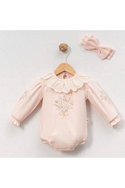 minicayzen KIZ 3/9 AY ÇİÇEK BUKETİ ROMPER