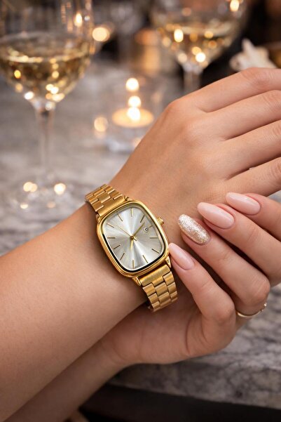 LOOQ Steel Strap Calendar Women's Wristwatch