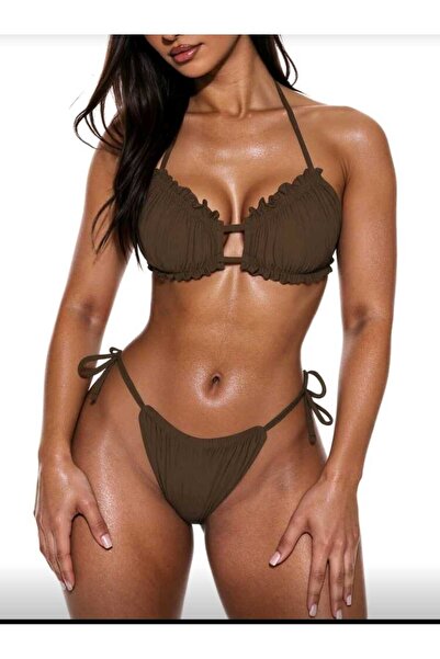 ZEKAS FASHION Büzgülü bikini takım