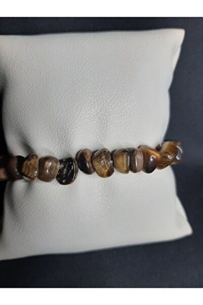 MRYart Dark Brown Cracked Coarse Agate Stone Bracelet Unisex