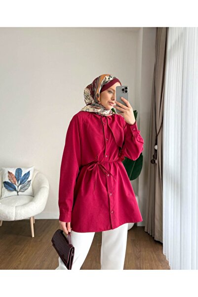 MOONSC Women's Cape Covered Hijab Shirt - Tunic