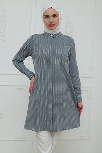 FİDEY Oversize Patterned Women's Tunic