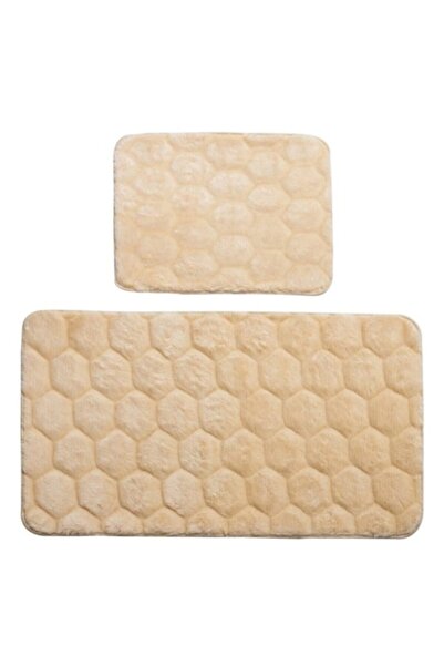 OEM Set of cream bath mats 60 x 100 and 50 x 60 cm