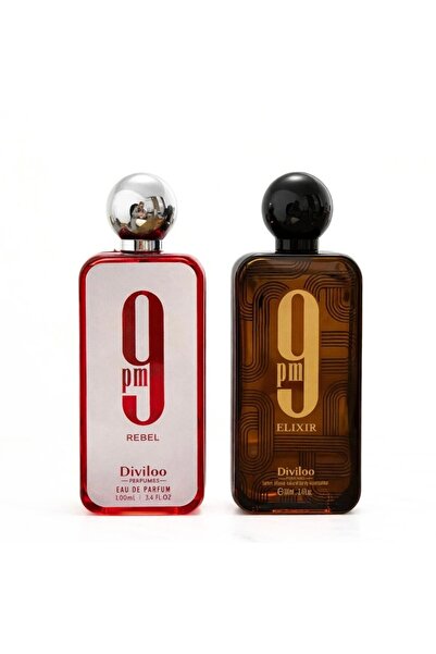DIVILOO SET 2 Perfumes 9 PM Rebel & 9 PM Elixir