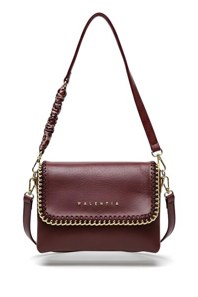 Walentia Kadın Çanta Omuz ve Çapraz Askılı Gold Zincir Detaylı Günlük