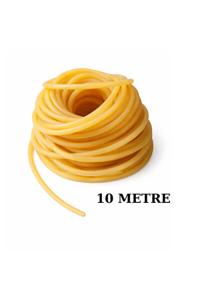 EXİZ TİCARET 10 Metre Doğal Lateks Serum Lastiği (5-8 mm)–Esnek Dayanıklı Hor...