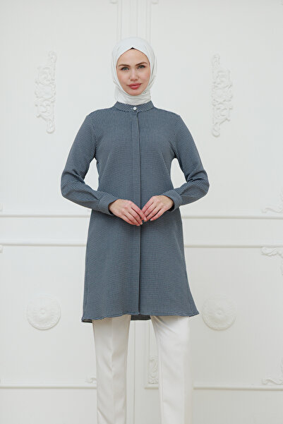 FİDEY Oversize Patterned Women's Tunic