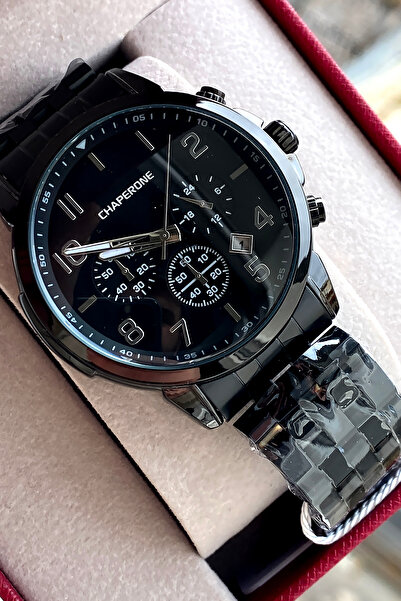 Chaperone ساعة يد رجالية أصلية بحزام فولاذي هدية للحبيب هدية عيد الحب