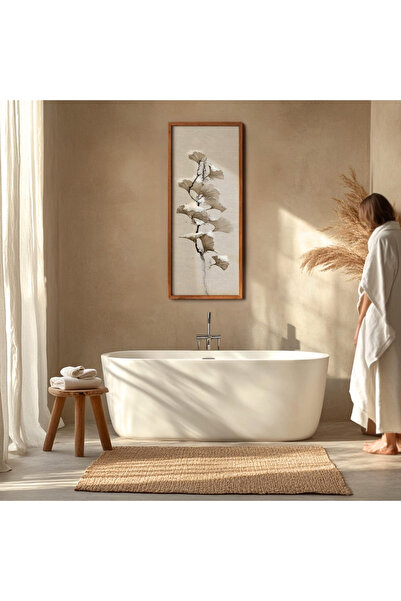 Tuba Decor Tek Parça Gerçek Ahşap dikey Panorama Çerçeveli Tablo renkli tablo...