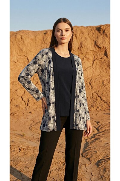 papilla Plus Size Chiffon Cardigan 2-Piece Set