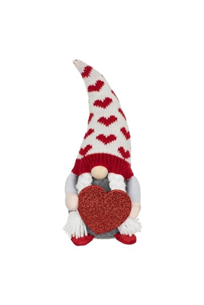 OEM Valentine's Day Gnome Figurine with Heart and Glitter - 30 cm