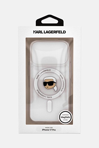 Karl Lagerfeld iPhone 17 Pro MagSafe Karl Head Mobile Case, Transparent