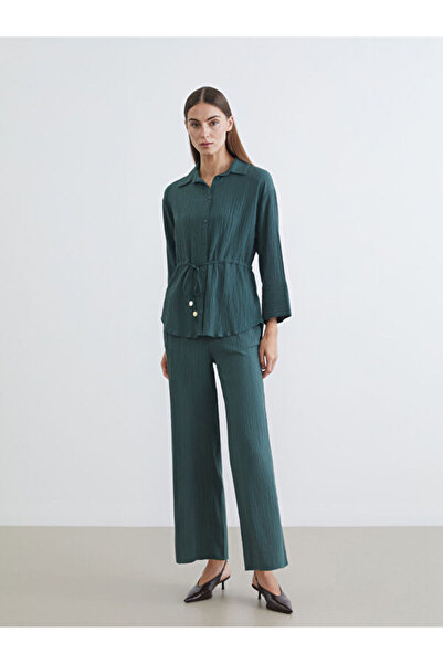 LC Waikiki Selections I Beli Corded Textured Wide Leg Women's Pants from Free...
