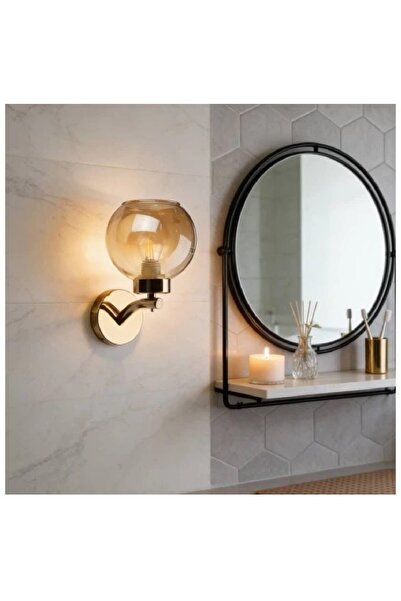 Hummer Modern indoor wall light, gold color, E27 light base size