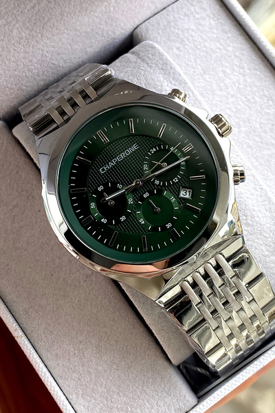 Chaperone Orijinal Erkek Kol Saati Çelik Kordon Sevgiliye Hediye Sevgililer G...