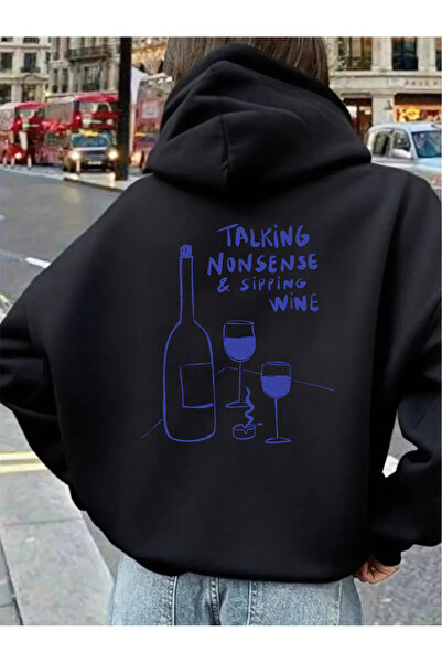 Deocept Unisex Printed Hooded Kangaroo Pocket Comfortable Fit Oversized Cut S...