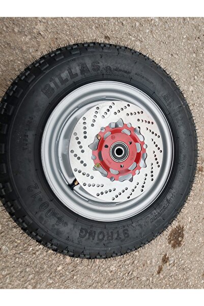 Billas 3 teker ebike kasalı ön jat seti 12x400 lastikli dubleks şişik halde m...
