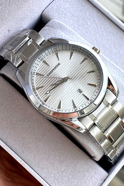 Chaperone ساعة يد رجالية أصلية بحزام فولاذي هدية للحبيب هدية عيد الحب