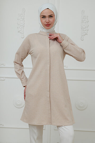 FİDEY Oversize Patterned Women's Tunic