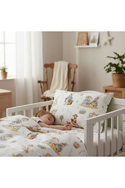 MundoLindo طقم غطاء لحاف للأطفال بتصميم بيتر رابيت 3 قطع