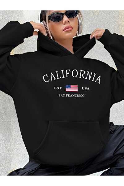 Deocept Unisex Printed Hooded Kangaroo Pocket Comfortable Fit Oversized Cut S...