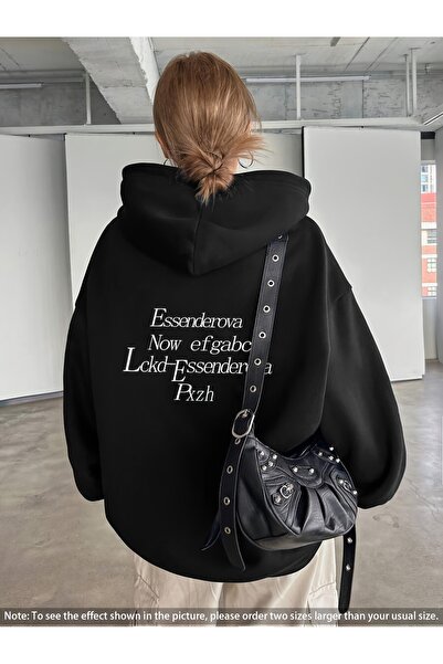 Deocept Unisex Printed Hooded Kangaroo Pocket Comfortable Fit Oversized Cut S...