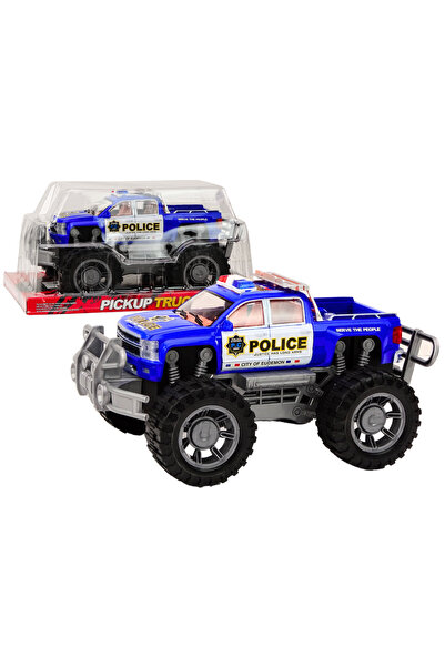 LEAN Masina politie pickup offroad albastru