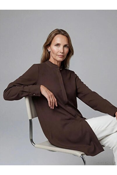 LC Waikiki Ruffled High Collar Women's Shirt Tunic (S6)