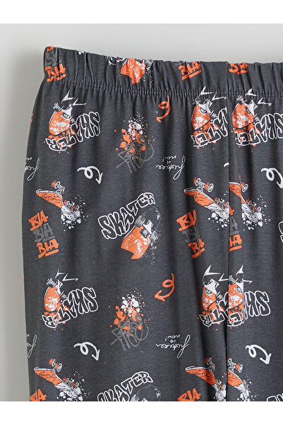 LC Waikiki Narandžasta Štampano pidžama za dečake