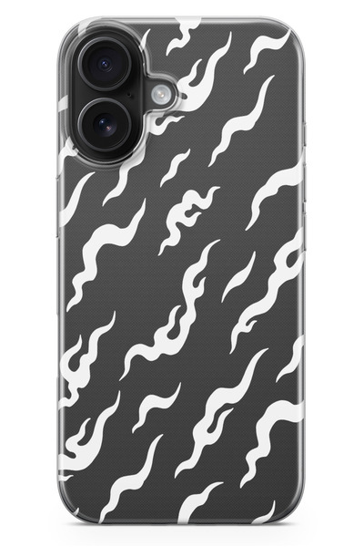 moonset Iphone 16 Uyumlu Baskılı Yumuşak Silikon Şeffaf Telefon Kılıfı