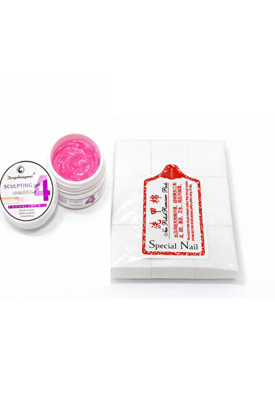 FSM Bengshangmei UV/LED Builder Gel No. 4 + Nail Wipes