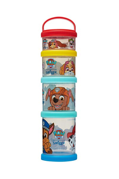 SMIGGLE Paw Patrol Licensed Snack Stack Storage Containers – Stackable, Bpa-F...