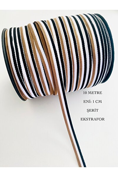 seyranat 10 metara širine 1 cm bela crna smeđa uska Tkano , obojena traka, vr...